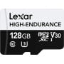 Karta pamięci Lexar 128 GB High-Endurance microSDXC LMSHGED128G-BCNNG - UHS-I, 100MB|/s|45MB|s, C10, A1, V30, U3